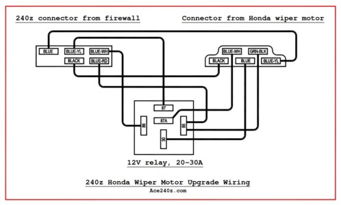 240z Honda Wiper Motor Wiring Diagram